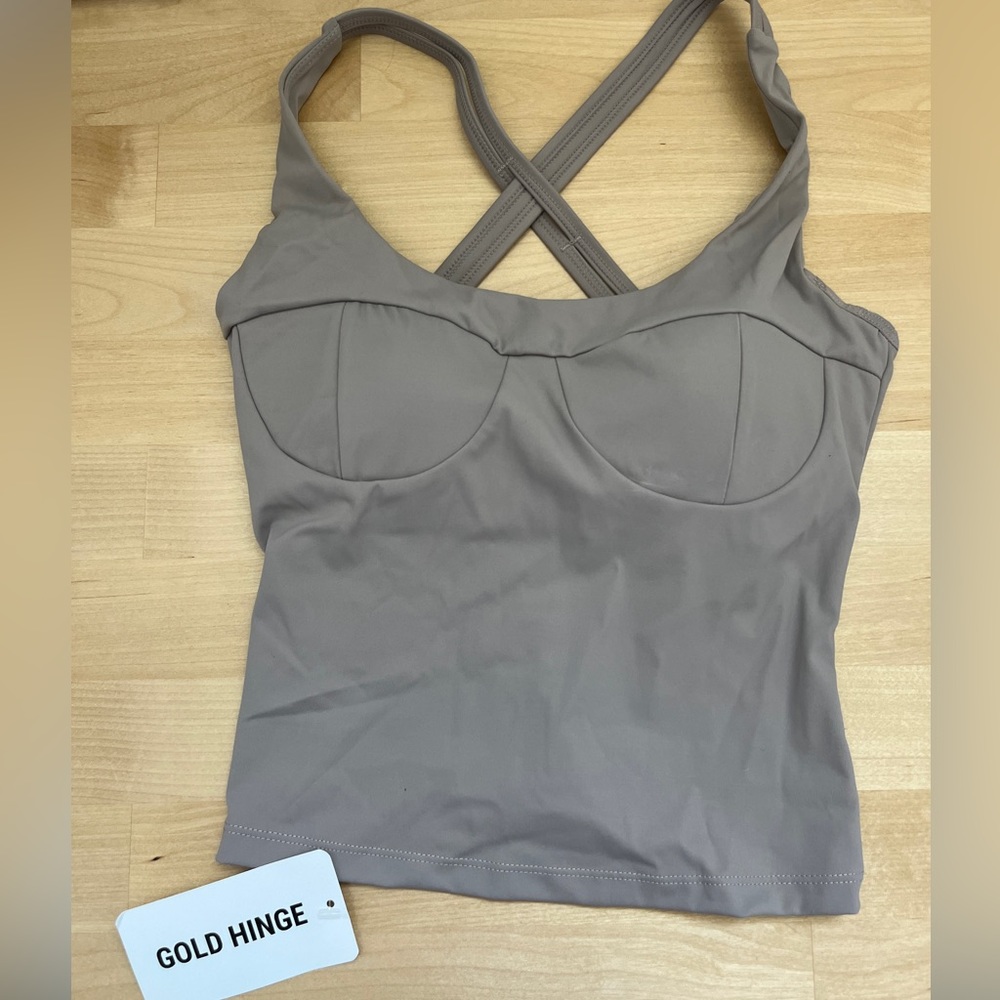 Gold Hinge bustier/corset top